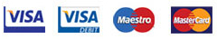 we accept all major credit cards