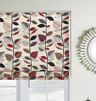patterned roman blinds