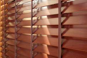 Wooden venetian blinds