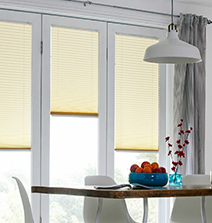 Light Yellow Bifold Door Blinds