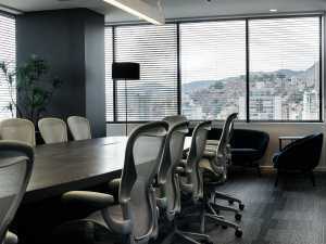 Corporate Office With Blinds